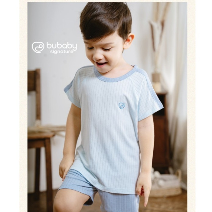 (6M-5Y) Bộ ngắn tay raglan cổ tròn BU Baby Molist - BMD130400 BMD1304TN | Quần áo Bubaby Chính hãng
