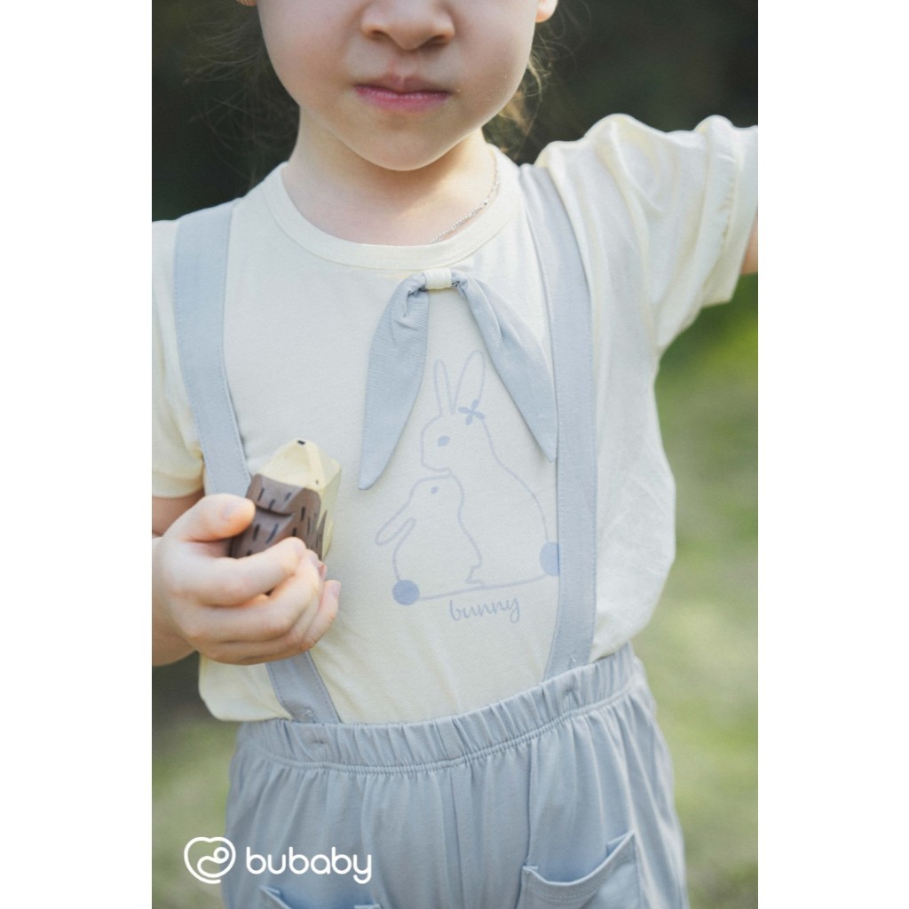 (6M-5Y) Bộ ngắn tay cùng quần yếm đùi cho bé BU Baby Bamco - BBC134300 | Quần áo Bubaby chính hãng