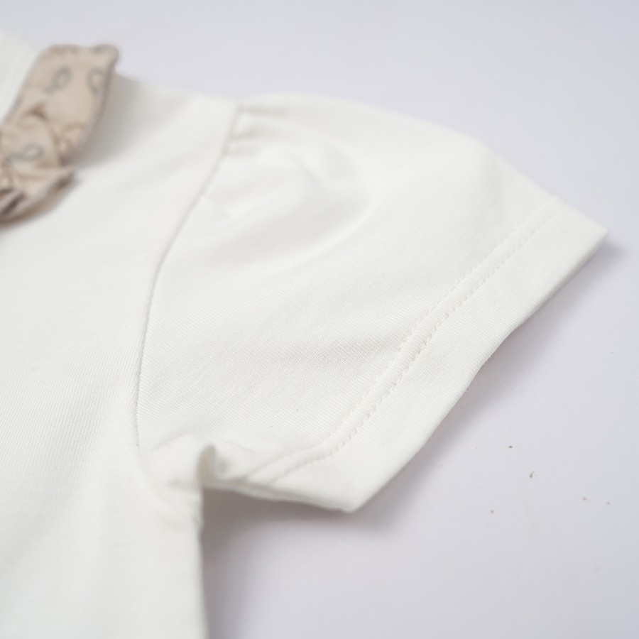 (1M-9M) Body chip ngắn tay cài sau bèo cổ Iconic 1 Bamco - BBC2310BC | Quần áo BU Baby chính hãng