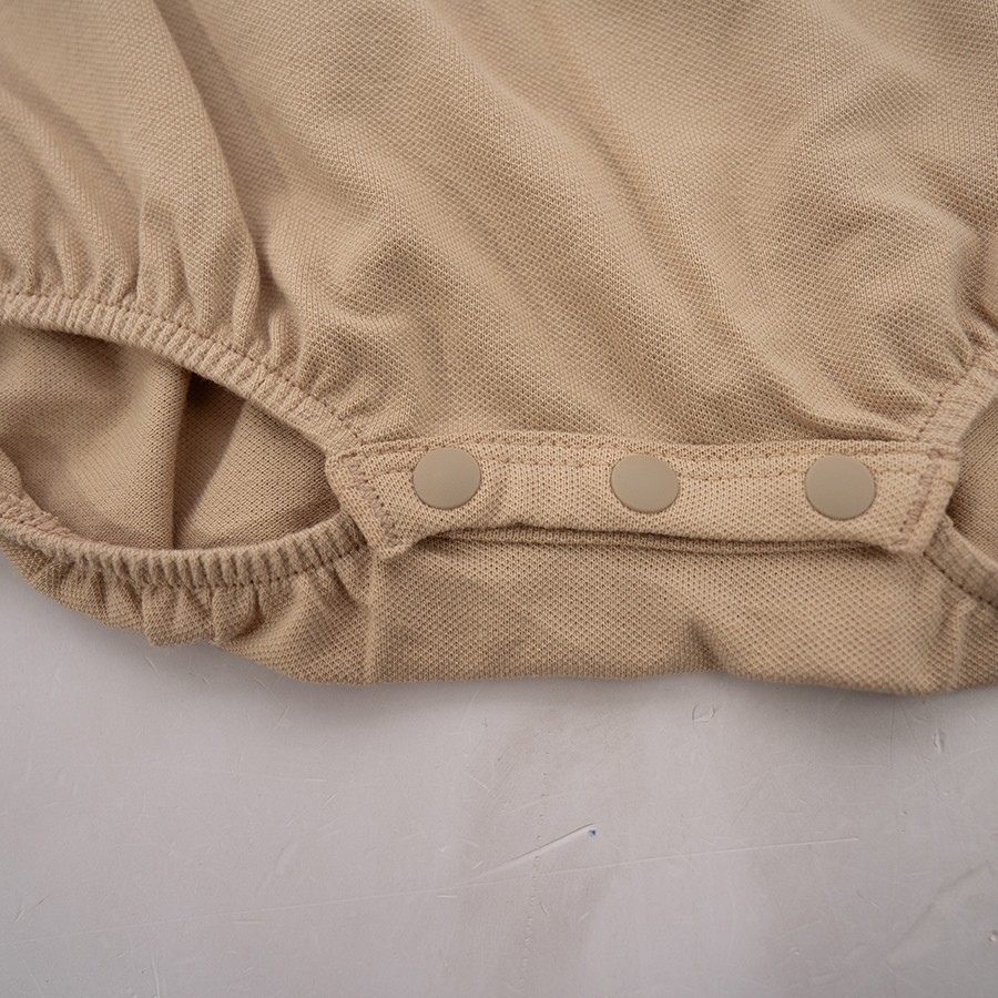 (3M-12M) Body chip sát nách cổ Polo Ponie - BPN240300 | Quần áo BU Baby chính hãng