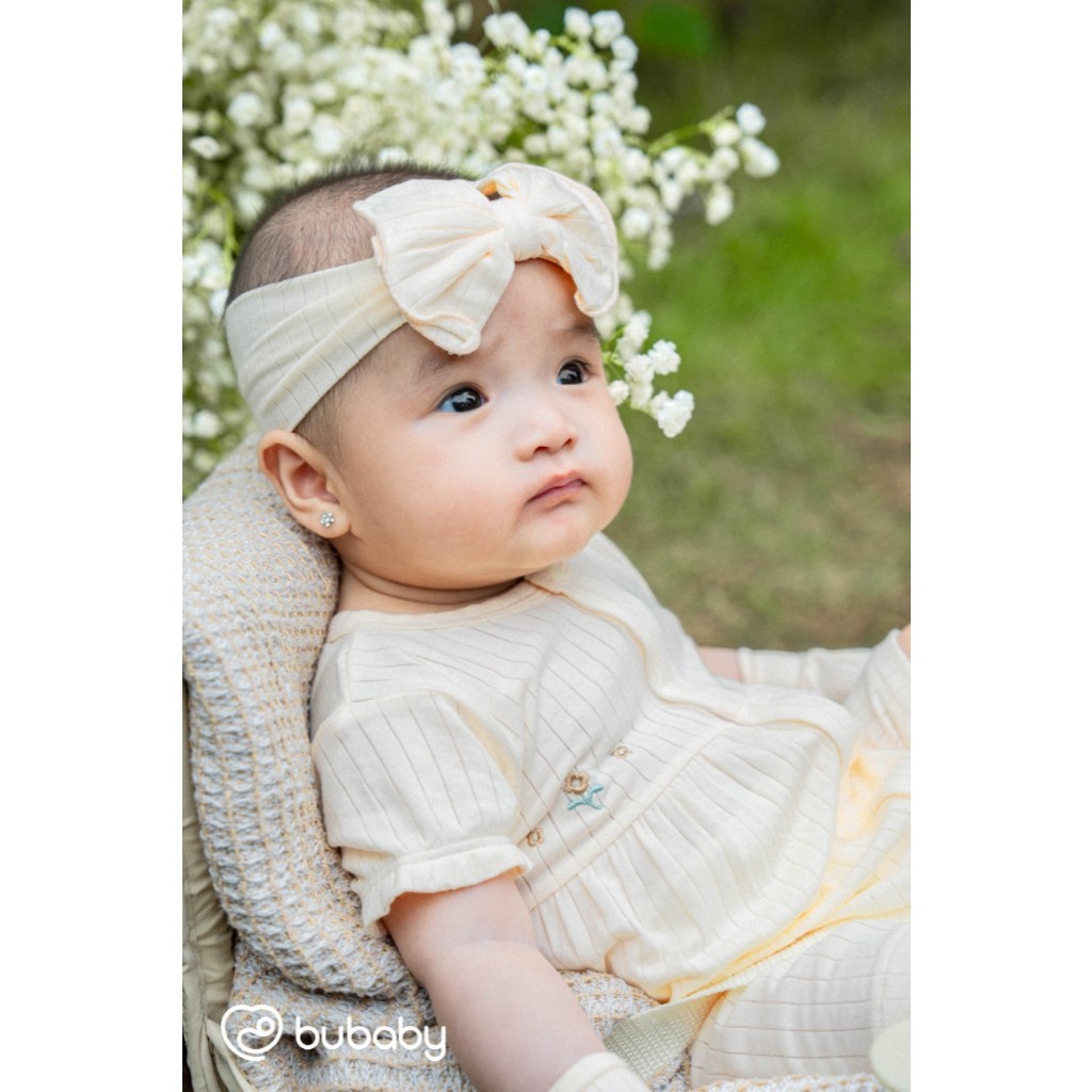 (Freesize) Băng đô BU Baby Molist cho bé gái - AMD020000 | Phụ kiện Bubaby chính hãng