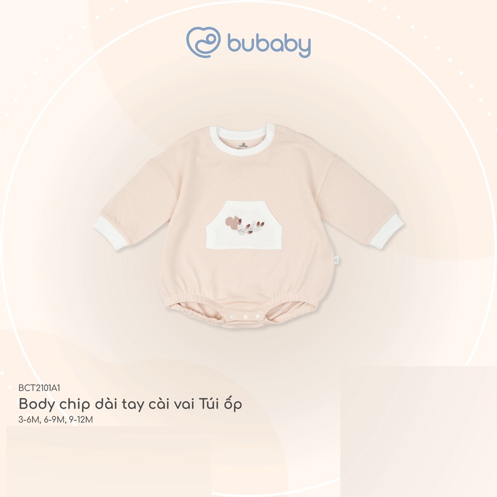 (1-12M) Body Bubaby Cotton cho bé trai bé gái BCT215800 BCT2101A1 BCT2102PP| Quần áo BU Baby chính hãng