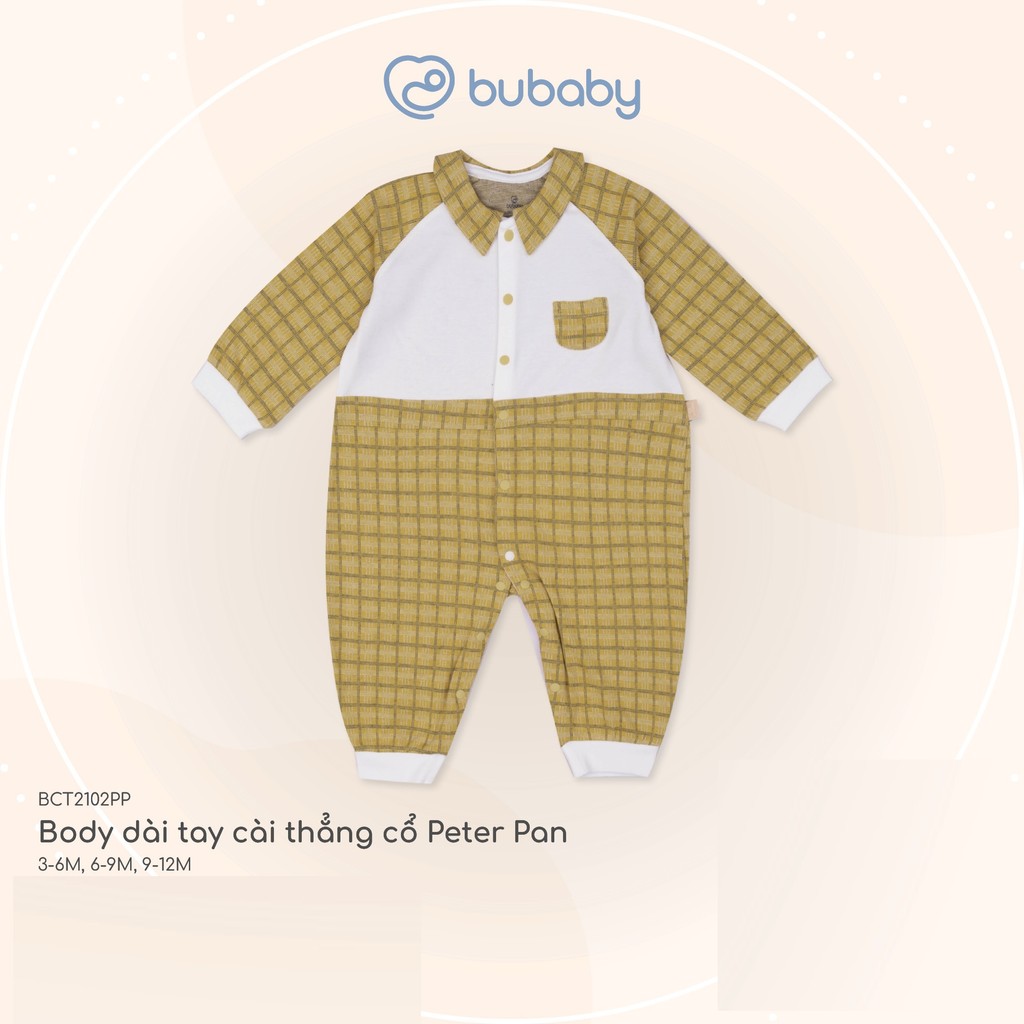 (1-12M) Body Bubaby Cotton cho bé trai bé gái BCT215800 BCT2101A1 BCT2102PP| Quần áo BU Baby chính hãng
