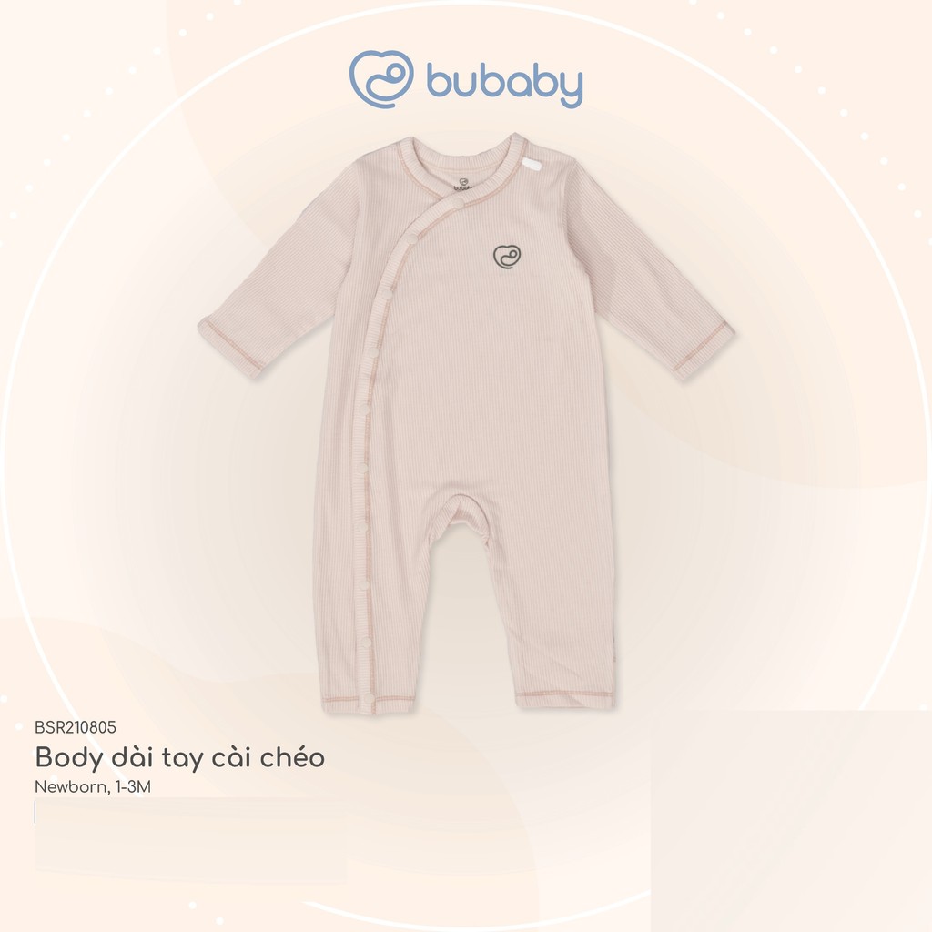 (1M-12M) Body dài tay cho bé Bubaby Siro Stripy BSR210805 BSR210804 BSR210202 BSR110205 | Quần áo BU Baby chính hãng