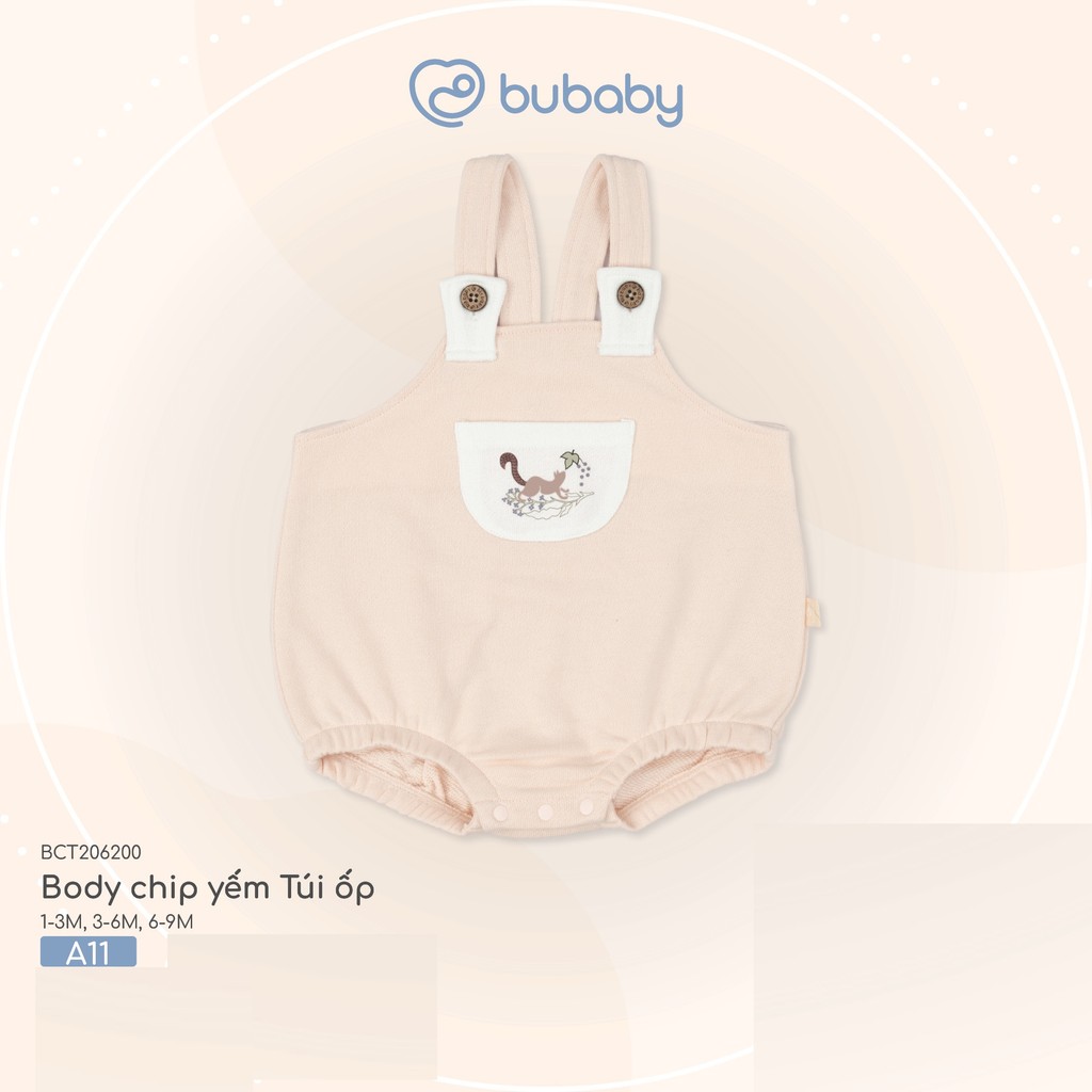 (1-12M) Body Bubaby Cotton cho bé trai bé gái BCT215800 BCT2101A1 BCT2102PP| Quần áo BU Baby chính hãng