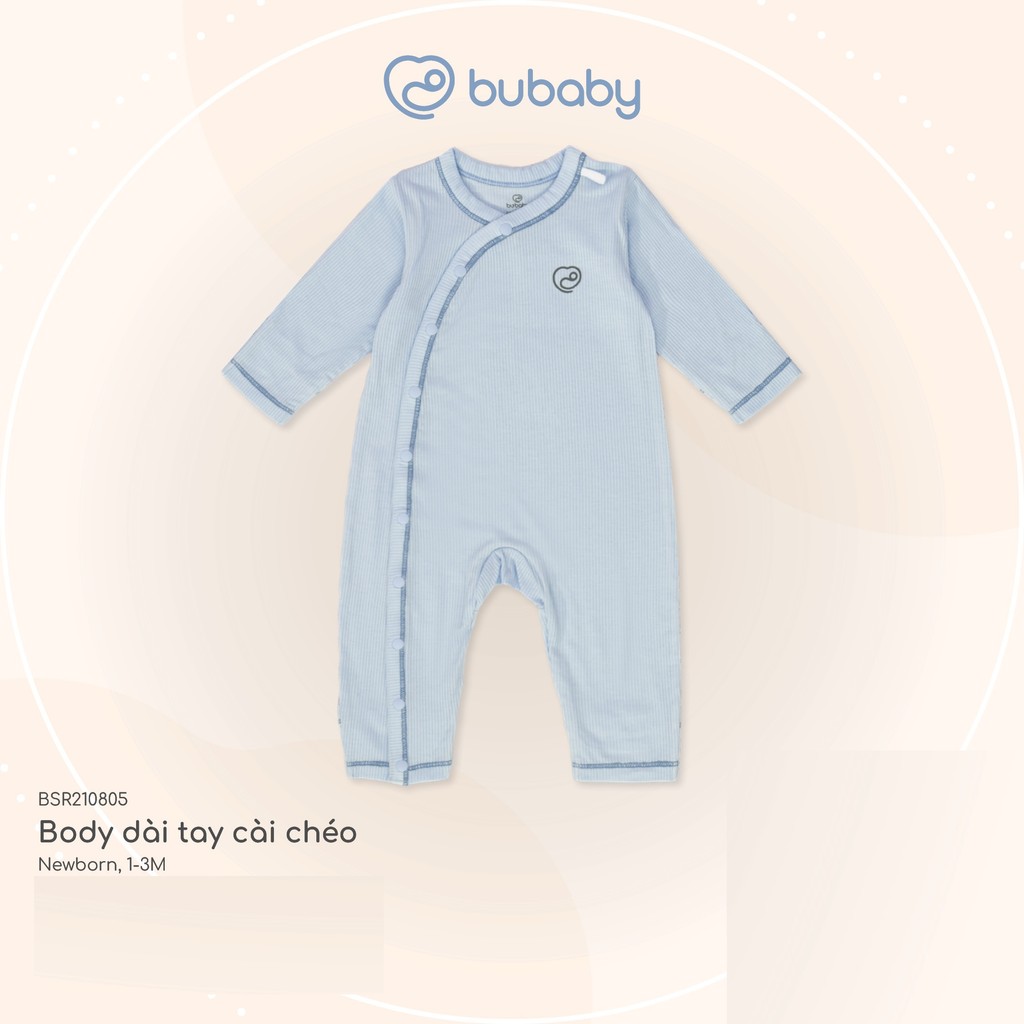 (1M-12M) Body dài tay cho bé Bubaby Siro Stripy BSR210805 BSR210804 BSR210202 BSR110205 | Quần áo BU Baby chính hãng