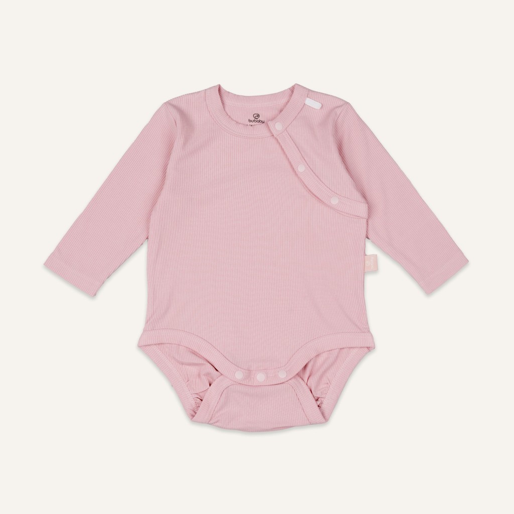 (1-12M) Body chip dài tay cài lệch Bubaby Siro BSR210701 | Quần áo BU Baby chính hãng