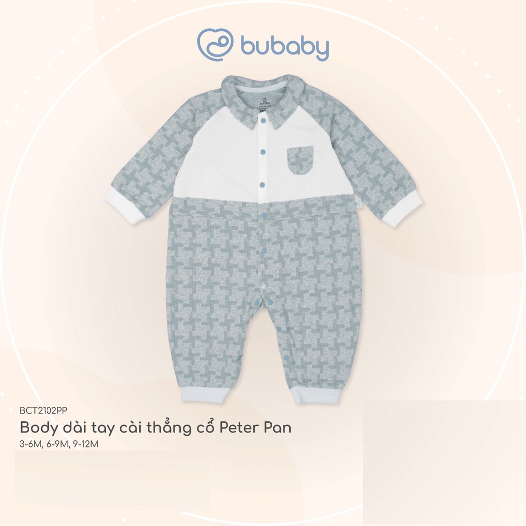 (1-12M) Body Bubaby Cotton cho bé trai bé gái BCT215800 BCT2101A1 BCT2102PP| Quần áo BU Baby chính hãng