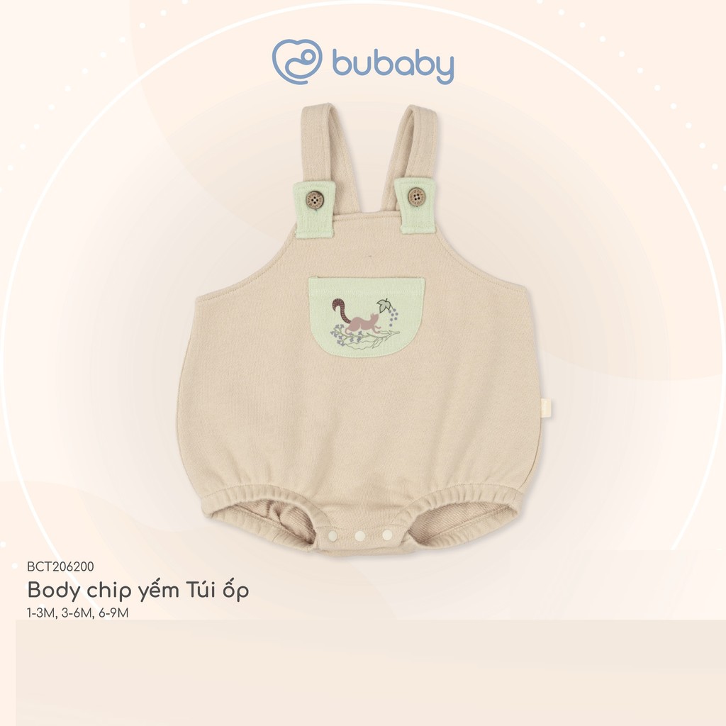(1-12M) Body Bubaby Cotton cho bé trai bé gái BCT215800 BCT2101A1 BCT2102PP| Quần áo BU Baby chính hãng