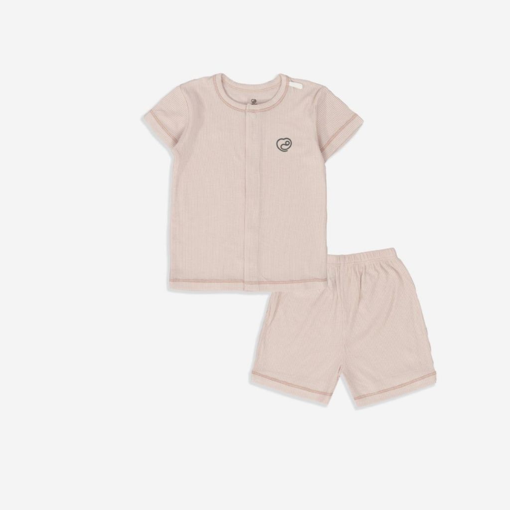 (1M-9M) Bộ ngắn tay cài giữa Bubaby Siro - BSR130204 | Quần áo BU Baby chính hãng