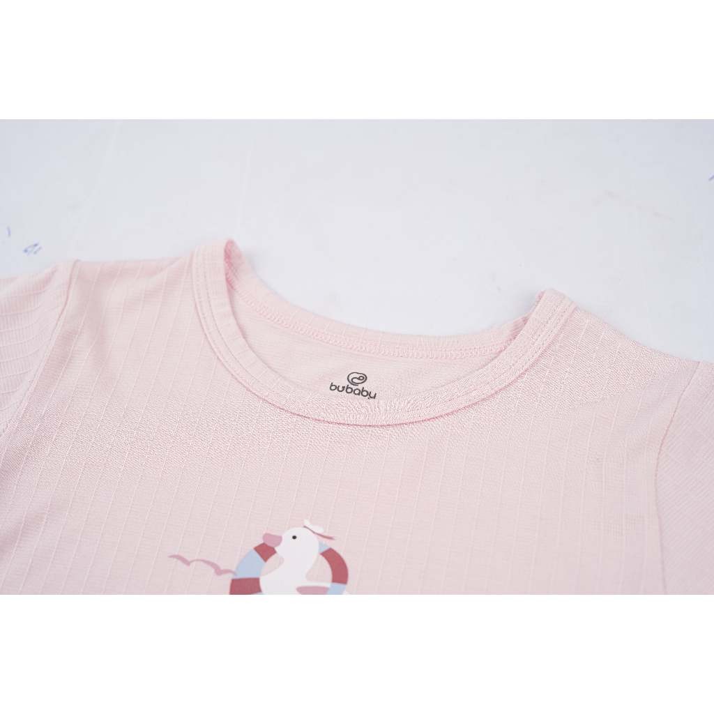 (6M-5Y) Bộ ngắn tay cổ tròn Bubaby Siro - BSR130406 | Quần áo BU Baby chính hãng