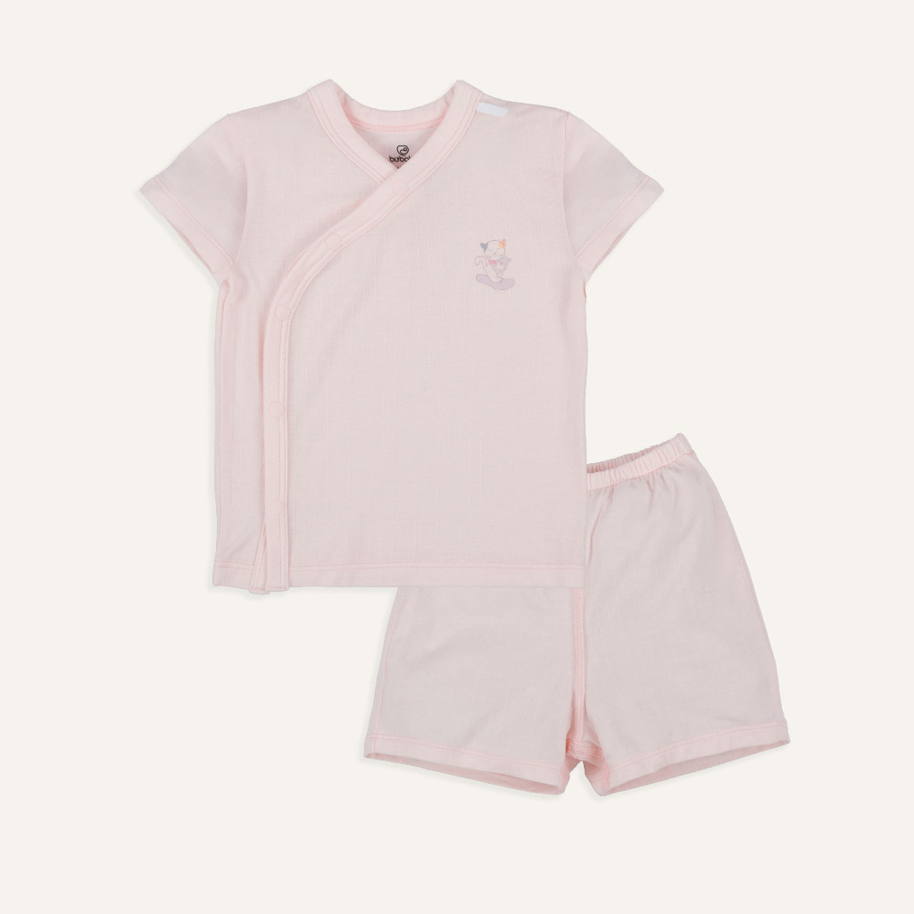 (1M-9M) Bộ ngắn tay cài chéo bé trai bé gái Bubaby Siro BSR130807 BSR130808 | Quần áo BU Baby chính hãng