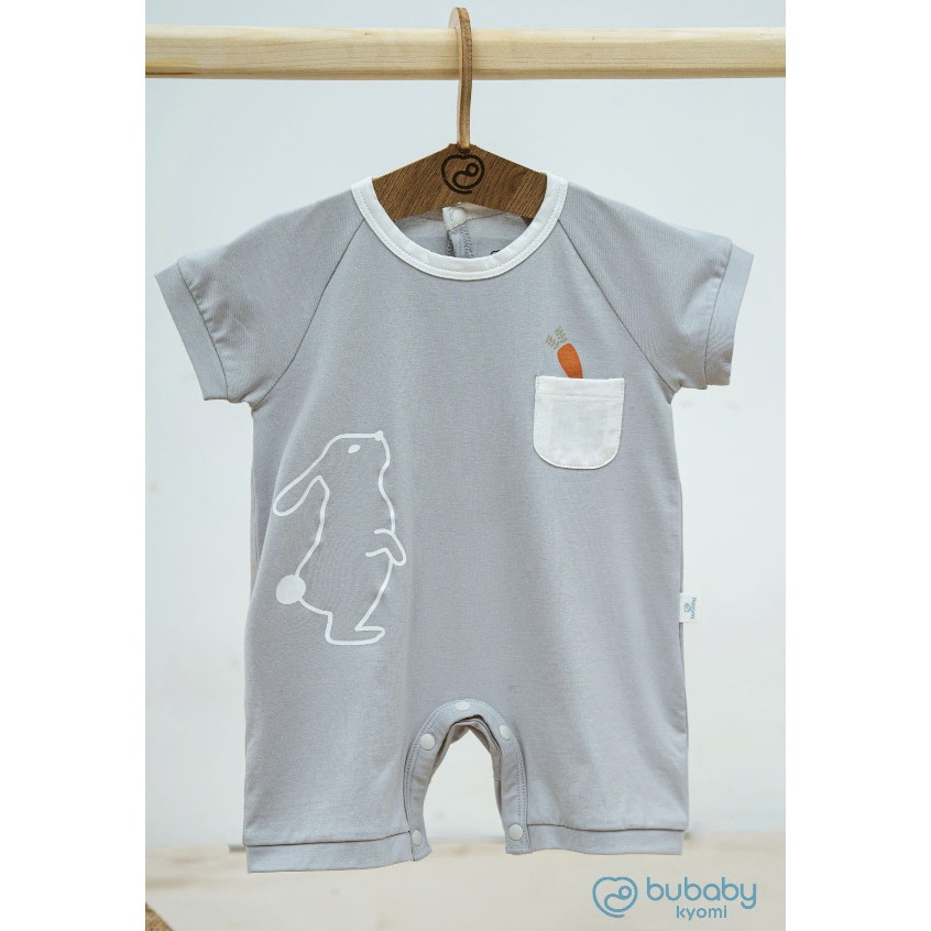 (1M-12M) Body đùi ngắn tay cài sau Bubaby Bamco - BBC231002 | Quần áo BU Baby chính hãng