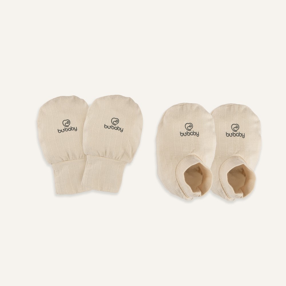 (Freesize) Bộ bao chân, bao tay Bubaby Siro - ASR400007 | Phụ kiện BU Baby chính hãng