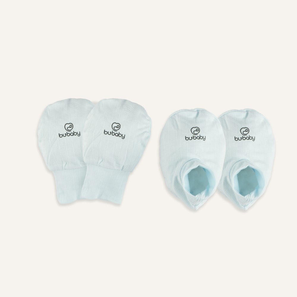(Freesize) Bộ bao chân, bao tay Bubaby Siro - ASR400007 | Phụ kiện BU Baby chính hãng