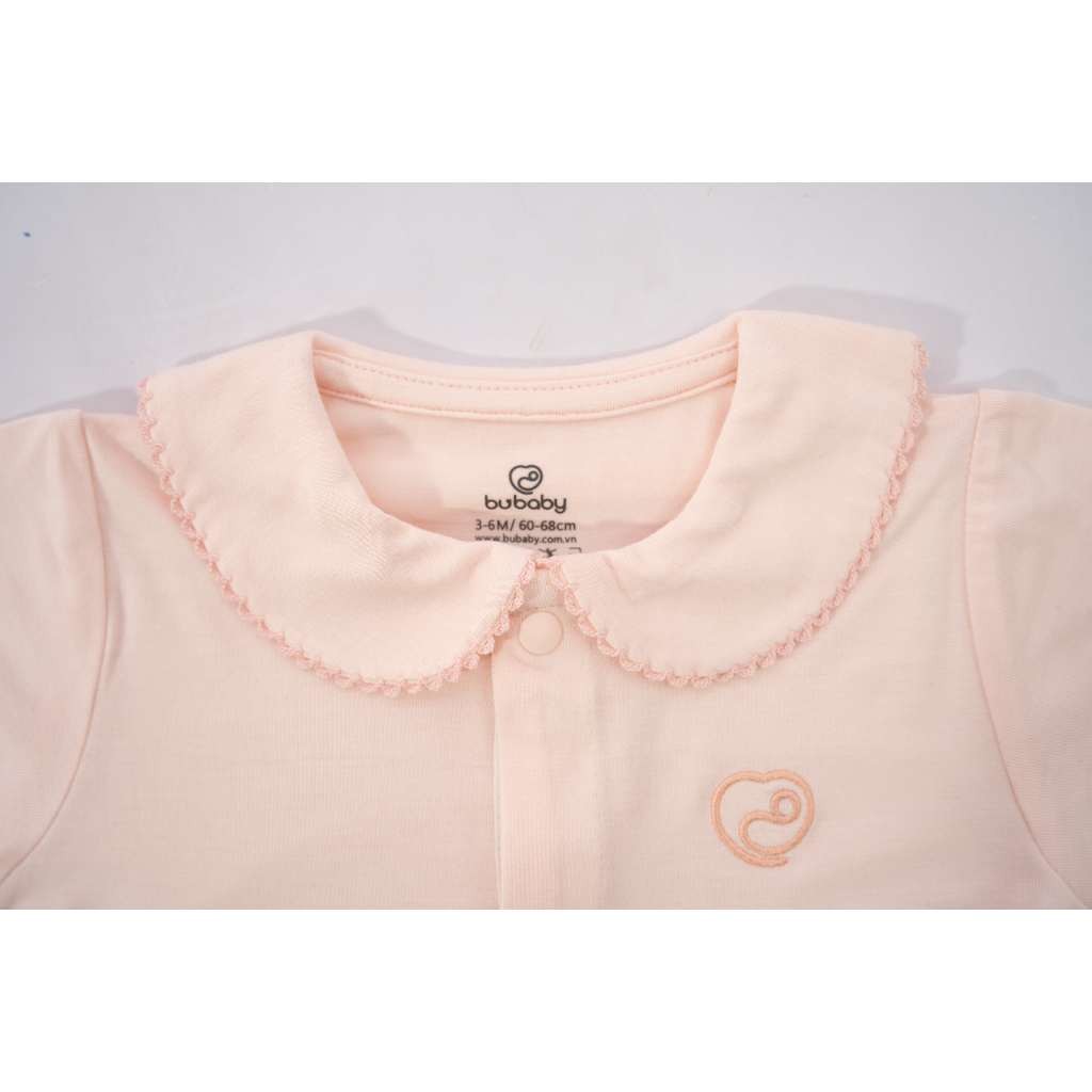 (1M-9M) Bộ ngắn tay cài giữa cổ sen Bubaby Bambus BBB1302CS | Quần áo BU Baby chính hãng