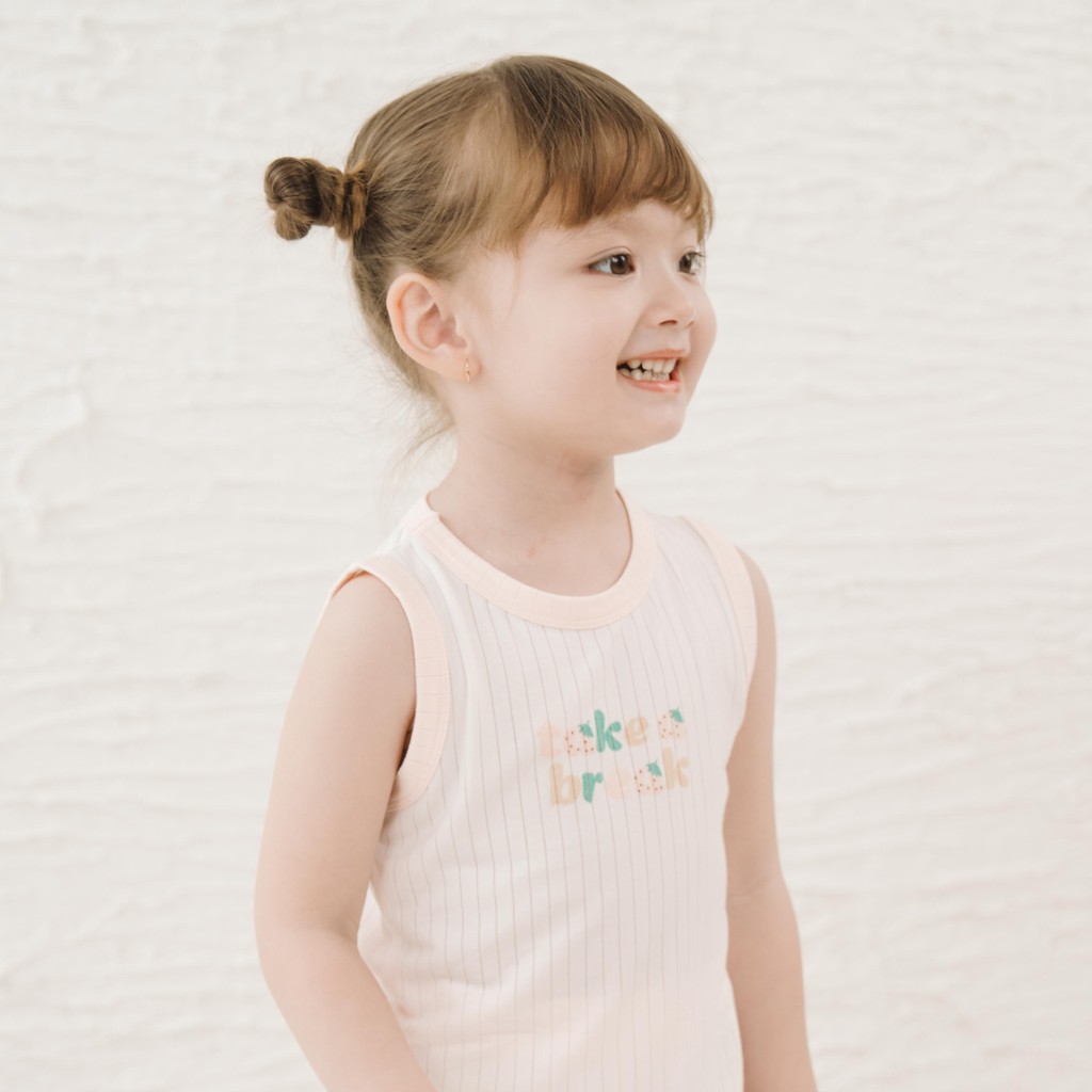 (6M-5Y) Bộ sát nách cổ tròn Bubaby Molist - BMD140401| Quần áo BU Baby Chính hãng