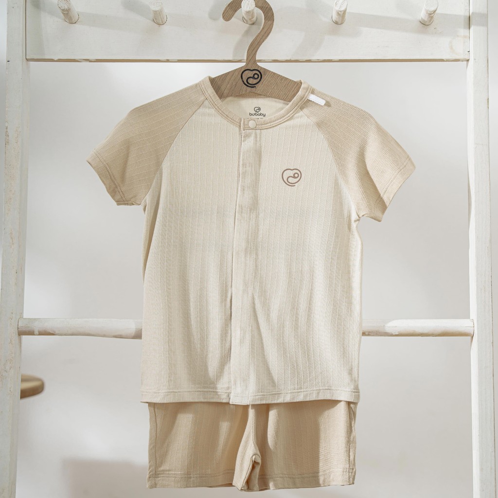 (1M-12M) Bộ ngắn tay cài giữa bé trai bé gái BU Siro - BSR130205 BSR130206 | Quần áo BU Baby chính hãng