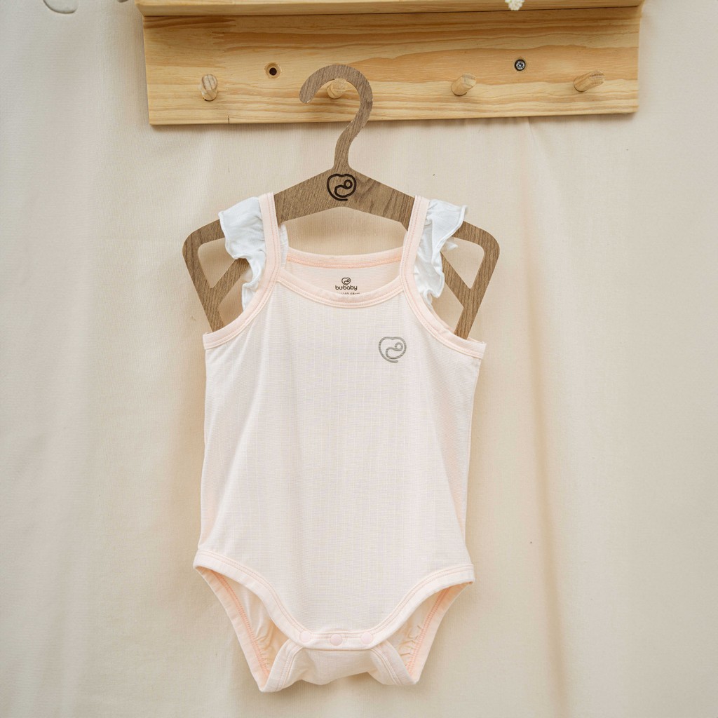 (3M-12M) Body chip 2 dây cho bé gái Bubaby Siro BSR253100 | Quần áo BU Baby chính hãng