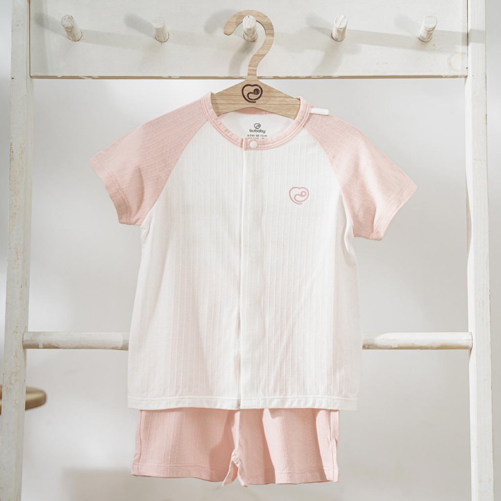 BU Baby (1M-12M) Bộ ngắn tay cài giữa bé trai bé gái BU Siro - BSR130205 | Quần áo chính hãng