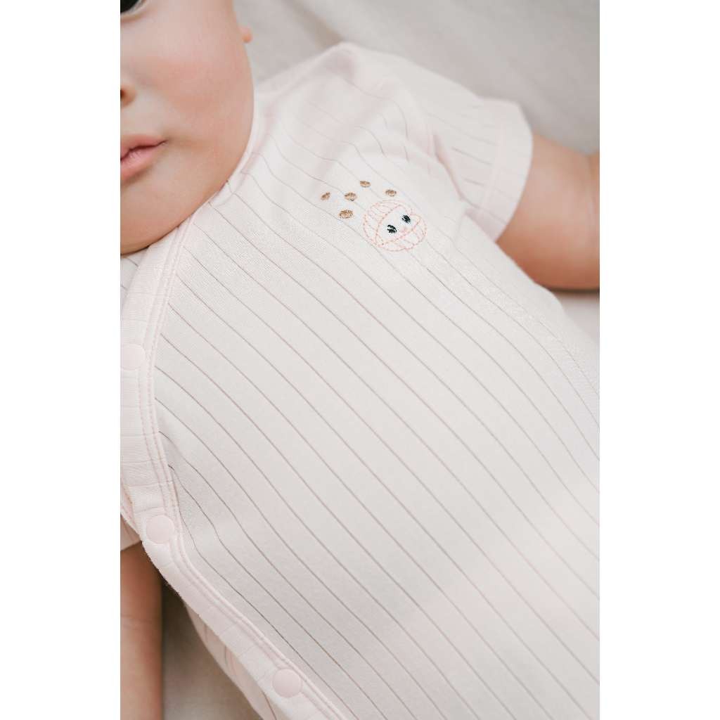 (1M-6M) Bộ ngắn tay cài chéo Bubaby Modal - BMD130800 | Quần áo BU Baby chính hãng