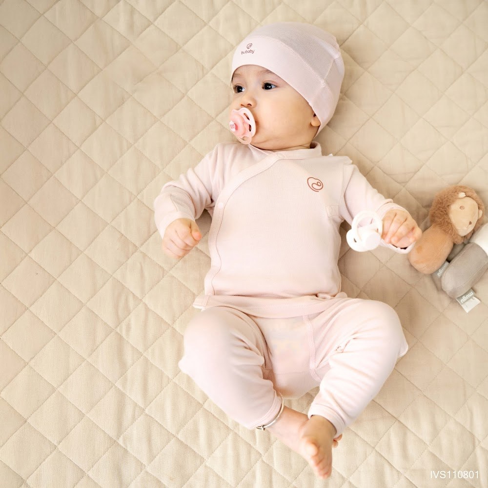 BU Baby (NB-6M) Set dài tay cài chéo BU Viscose IVS110801 | Quần áo chính hãng