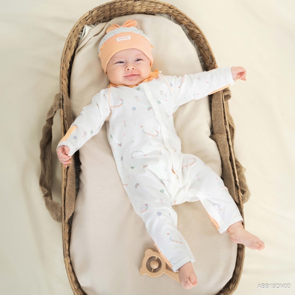 Mũ tròn đính nơ sang xinh yêu - ABB19DN00 | Phụ kiện Bubaby Chính hãng