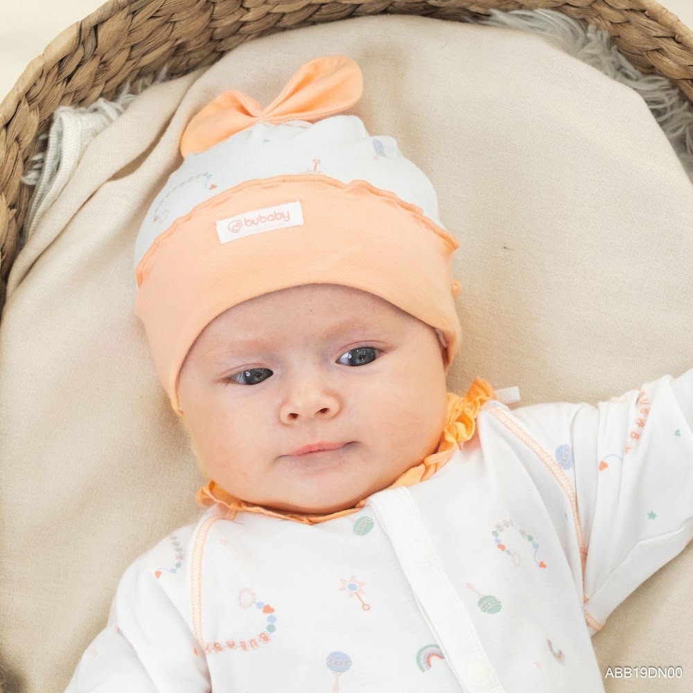 Mũ tròn đính nơ sang xinh yêu - ABB19DN00 | Phụ kiện Bubaby Chính hãng