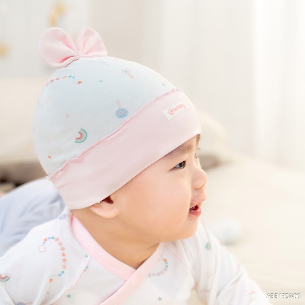 Mũ tròn đính nơ sang xinh yêu - ABB19DN00 | Phụ kiện Bubaby Chính hãng