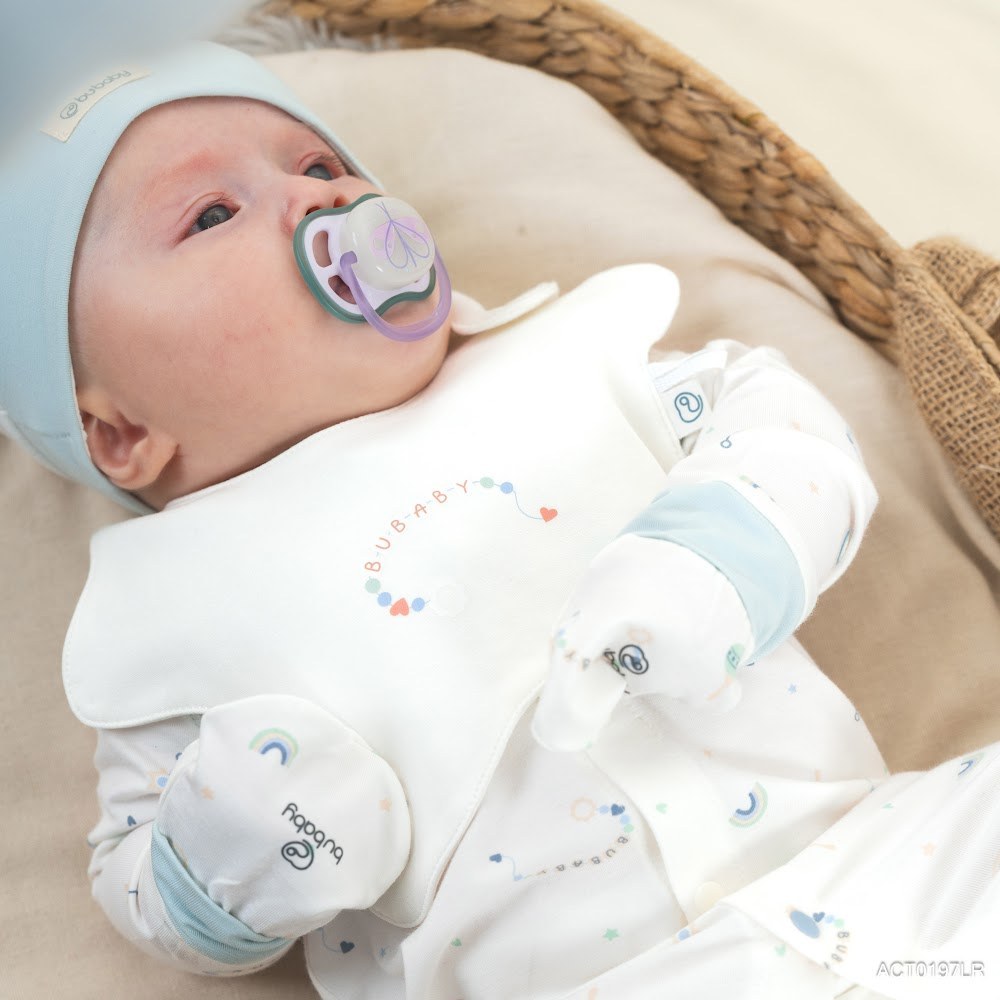 Yếm ngôi sao Rainbow Bubaby Cotton siêu thấm hút - ACT0197LR