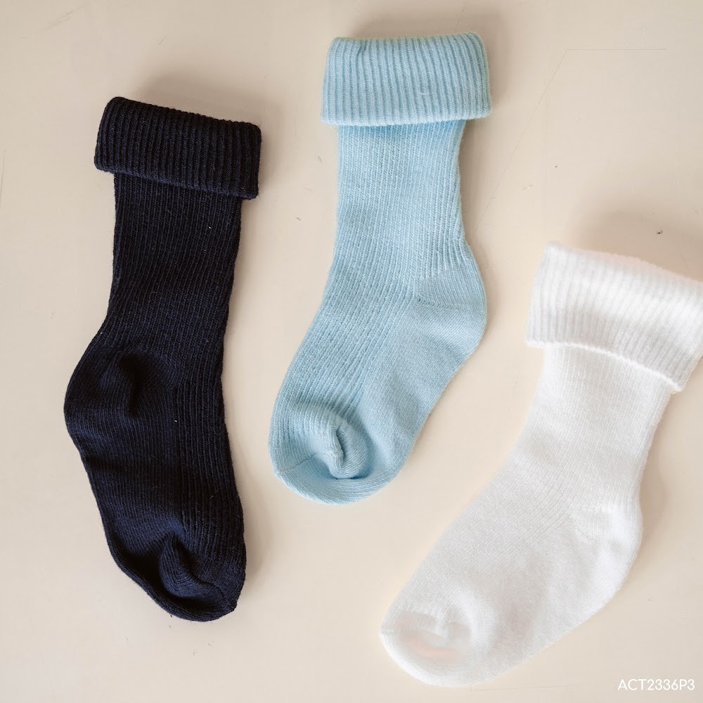 BU Baby Tất trẻ em cao cổ Kids Pack 3 BU Cotton ACT2336P3 | Phụ kiện Bubaby chính hãng