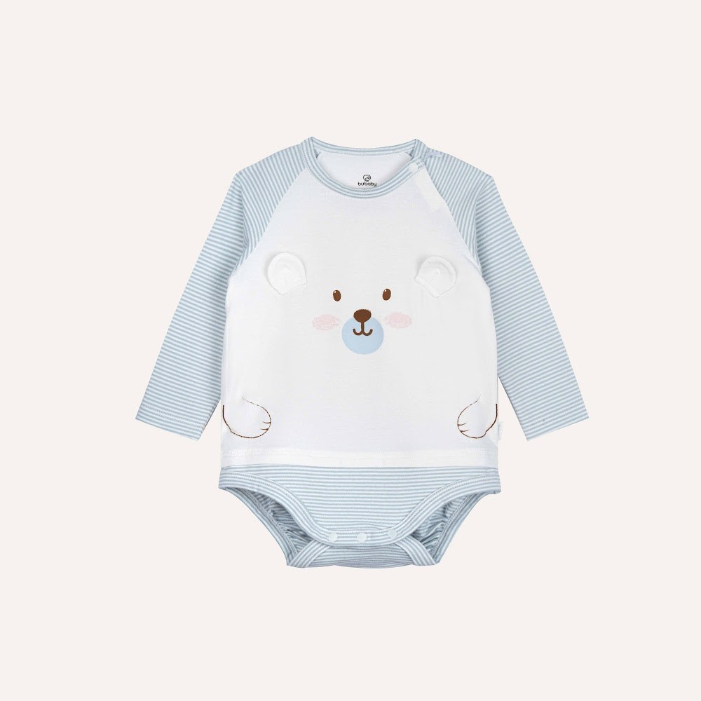 BU Baby (1-12M) Body chip dài tay cài vai Mùa Thu êm BU Cotton BCT210104 | Body chính hãng