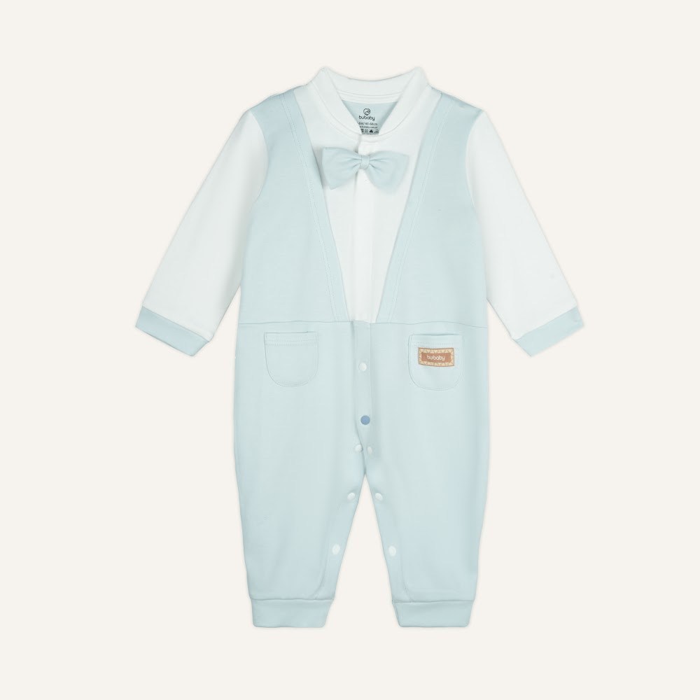 BU Baby (0-12M) Body dài tay cài giữa Giả vest Thu êm cho bé BU Baby SCT2102VE | Hàng chính hãng