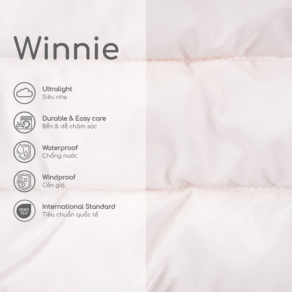 BU Baby (6M-5Y) Áo khoác gile Siêu nhẹ BWI393800 | Áo khoác BU chính hãng