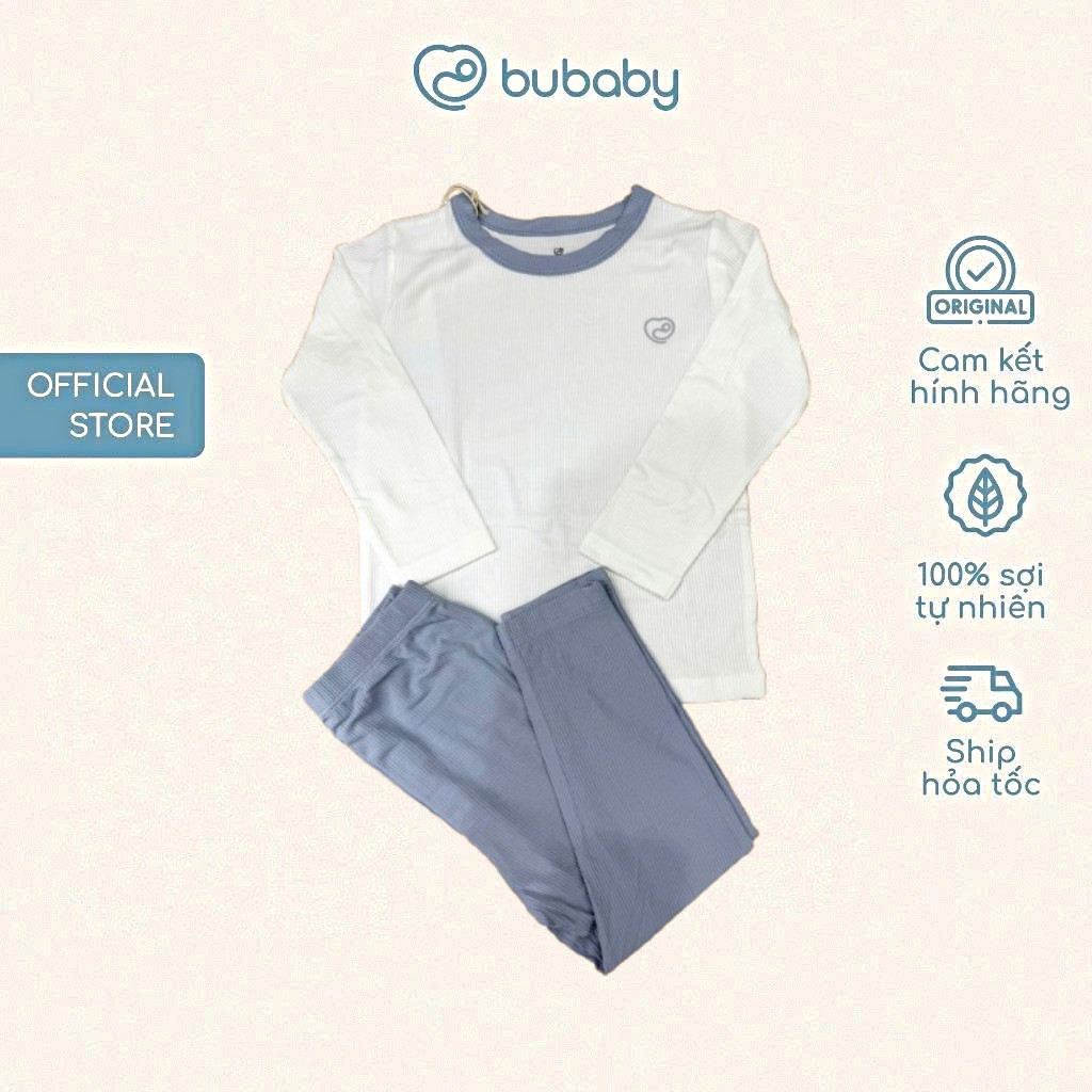 BU Baby (6M-5Y) Bộ dài tay cổ tròn Thu êm BU Siro BSR110402 BSR110406 | Quần áo BUbaby chính hãng