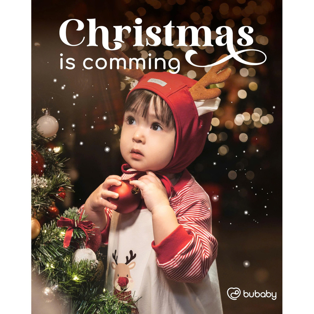 BU Baby (0-18M) Set đồ Noel giáng sinh 2025 cho bé yêu Kèm hộp Quà tặng BU Cotton | Hàng chính hãng