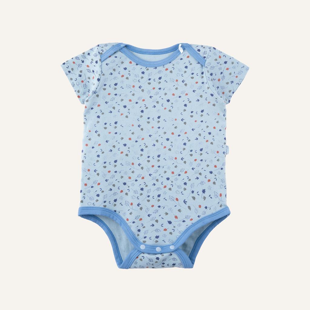 BU Baby (1M-12M) Body chip ngắn tay cổ chồm BU Cotton BCT230501 | Hàng Chính hãng
