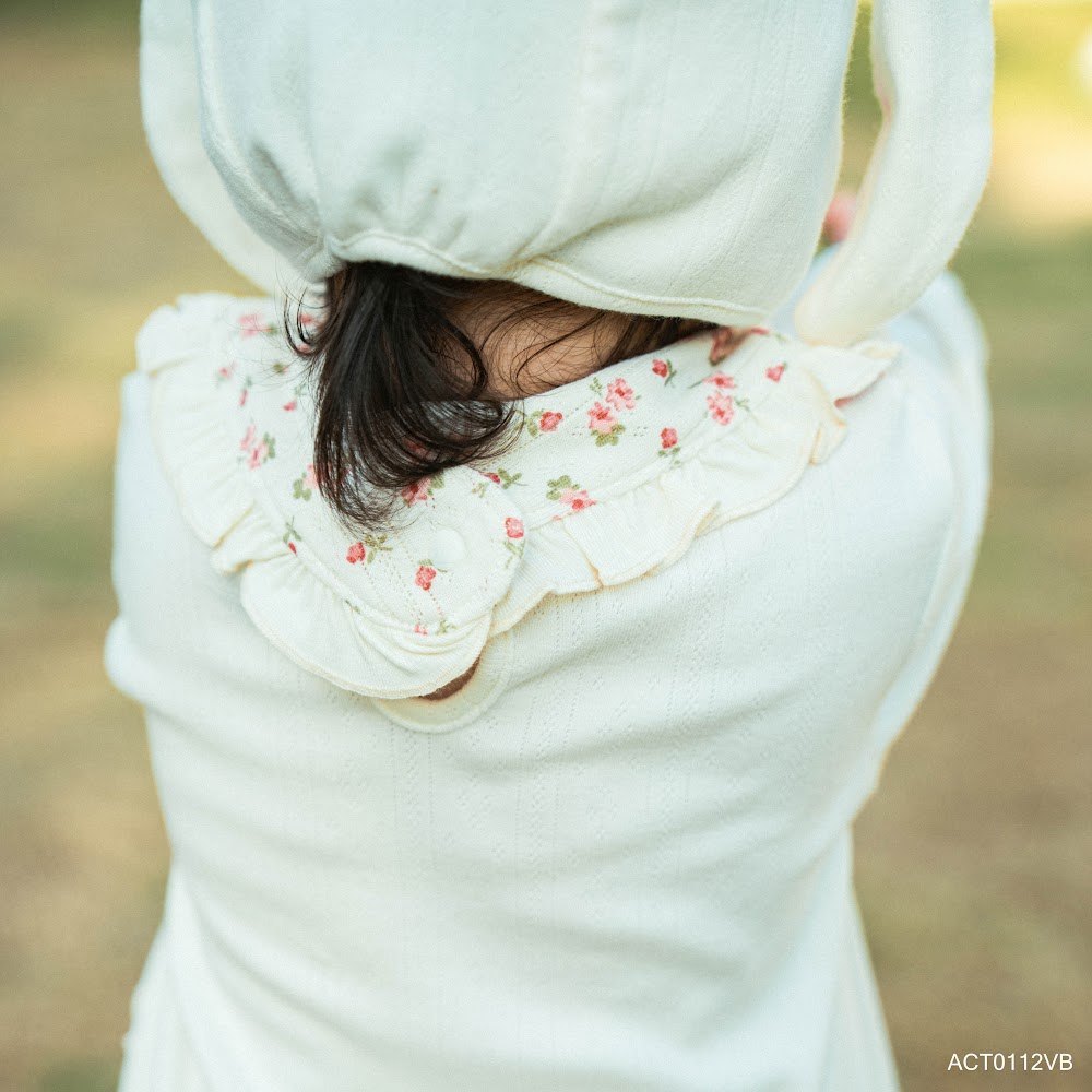 BU Baby Yếm  tròn viền bèo Siro Jacquard BU Baby ACT0122VB | Phụ kiện Chính hãng