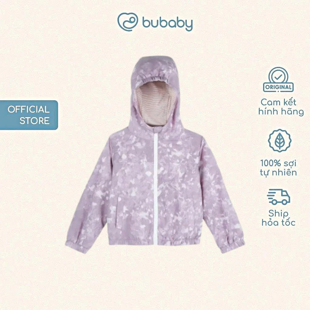 BU Baby (6M-5Y) Áo gió dài tay Khóa giữa, chun gấu BU Vải gió BWI311102  | Quần áo Chính hãng