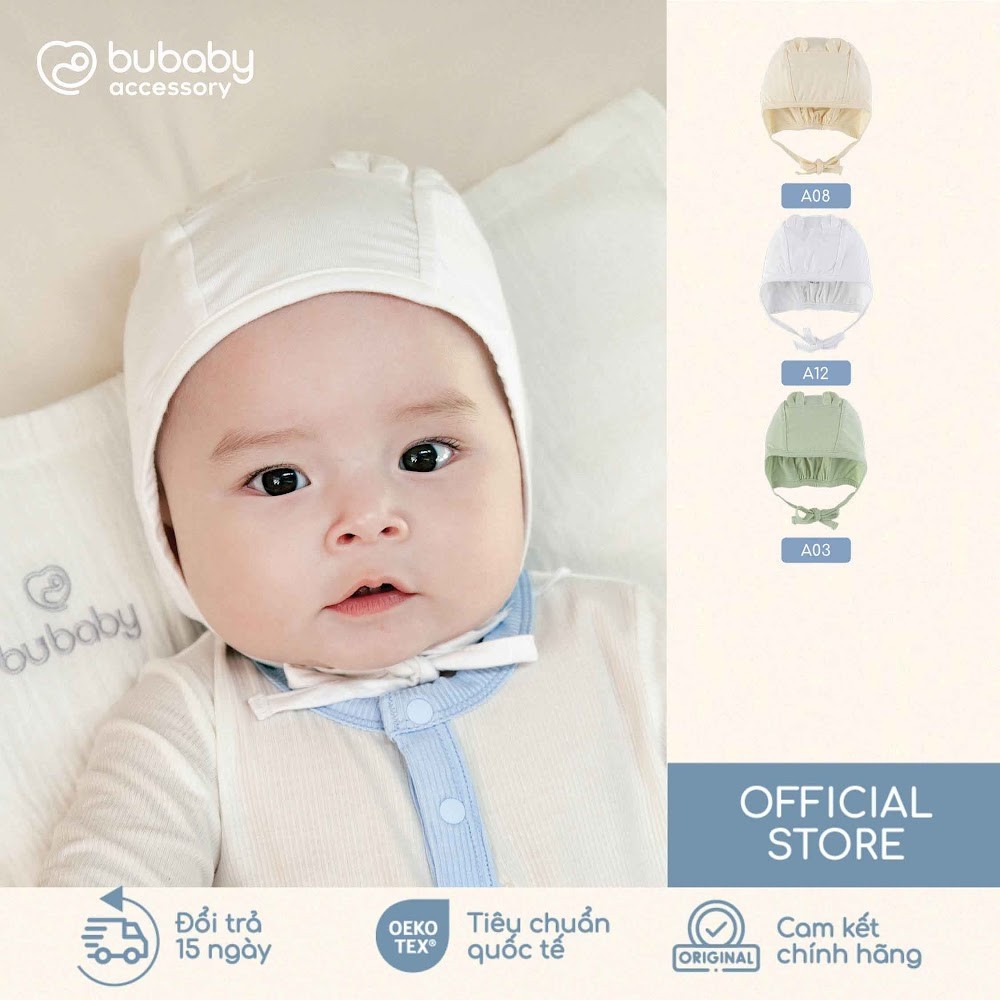BU Baby(1M-6M) Mũ Bonnet tai gấu Bambus BU Baby ABB194301 | Phụ kiện chính hãng