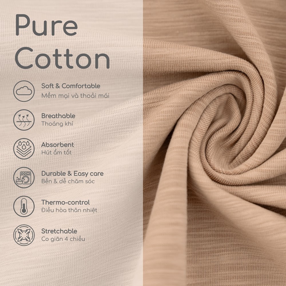 BU Baby Tất trẻ em cao cổ Kids Pack 3 BU Cotton ACT2336P3 | Phụ kiện Bubaby chính hãng