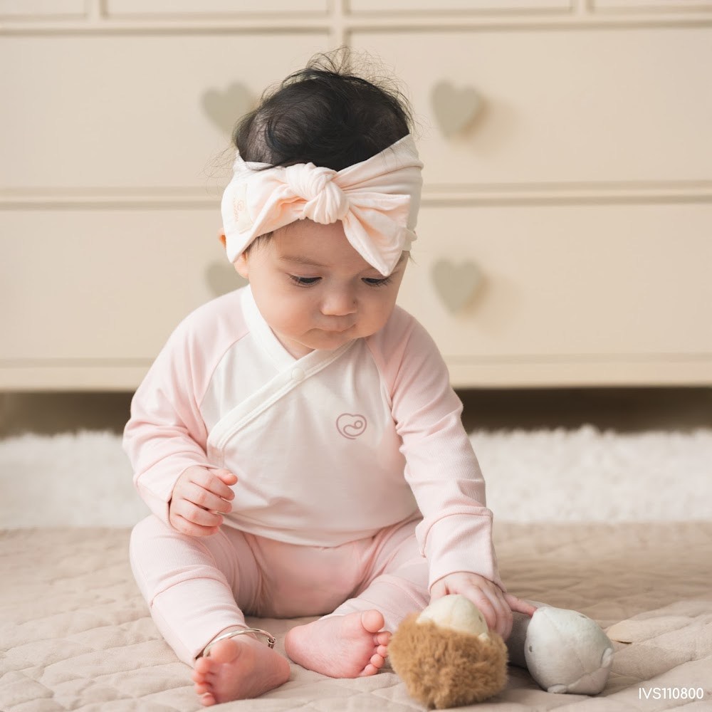 BU Baby (0-6M) Bộ dài tay cài chéo Bubaby Siro Viscose I VS110800 | Quần áo  Chính hãng