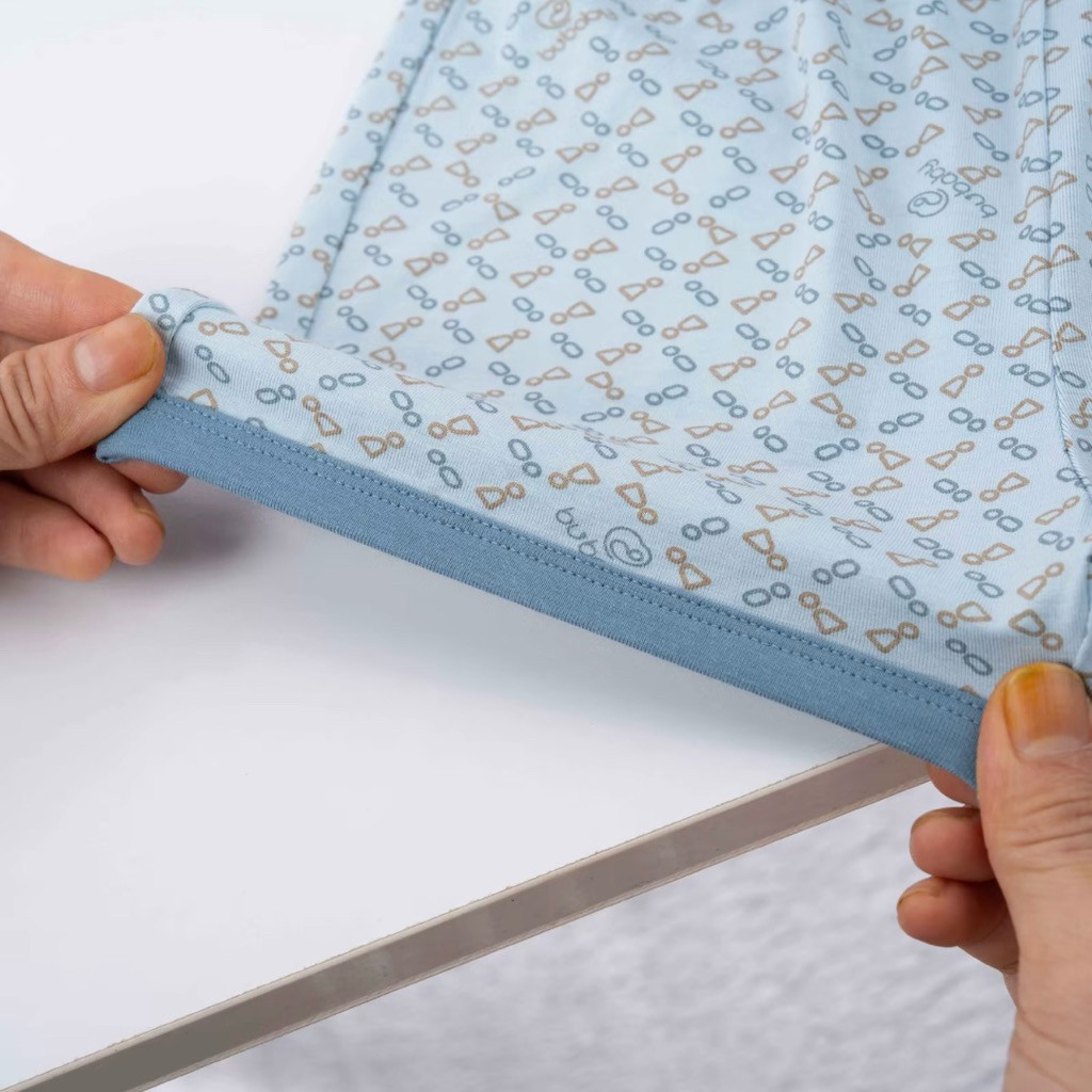 BU Baby (6M-3Y) Bộ ngắn tay cổ tròn Iconic 1 Bambus BBB1304IM | Quần áo Bubaby chính hãng