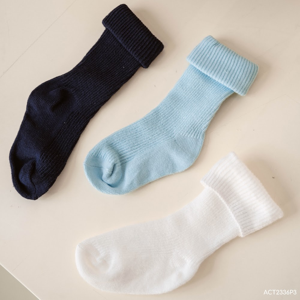 BU Baby Tất trẻ em cao cổ Kids Pack 3 BU Cotton ACT2336P3 | Phụ kiện Bubaby chính hãng