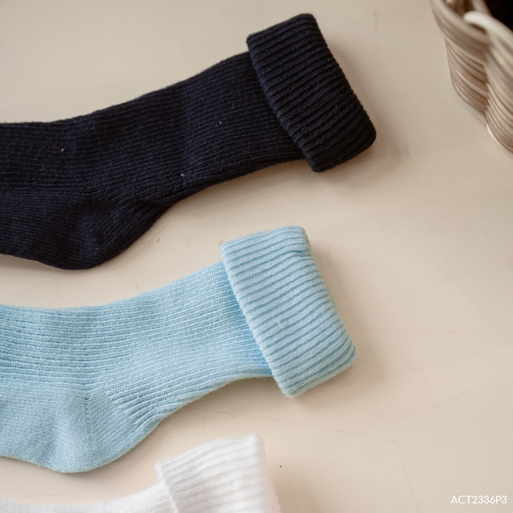 BU Baby Tất trẻ em cao cổ Kids Pack 3 BU Cotton ACT2336P3 | Phụ kiện Bubaby chính hãng