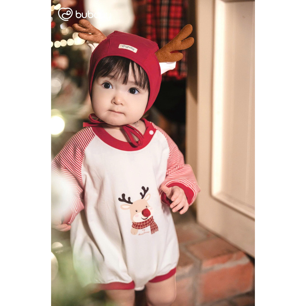 BU Baby (0-18M) Set đồ Noel giáng sinh 2025 cho bé yêu Kèm hộp Quà tặng BU Cotton | Hàng chính hãng