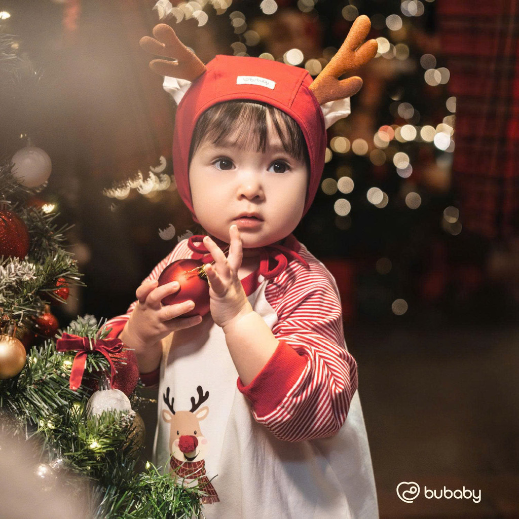BU Baby (0-18M) Set đồ Noel giáng sinh 2025 cho bé yêu Kèm hộp Quà tặng BU Cotton | Hàng chính hãng