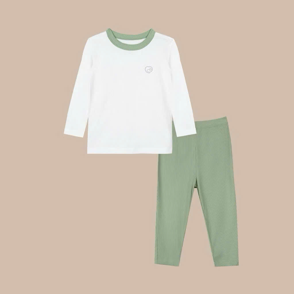 BU Baby (6M-5Y) Bộ dài tay cổ tròn Thu êm BU Siro BSR110402 BSR110406 | Quần áo BUbaby chính hãng