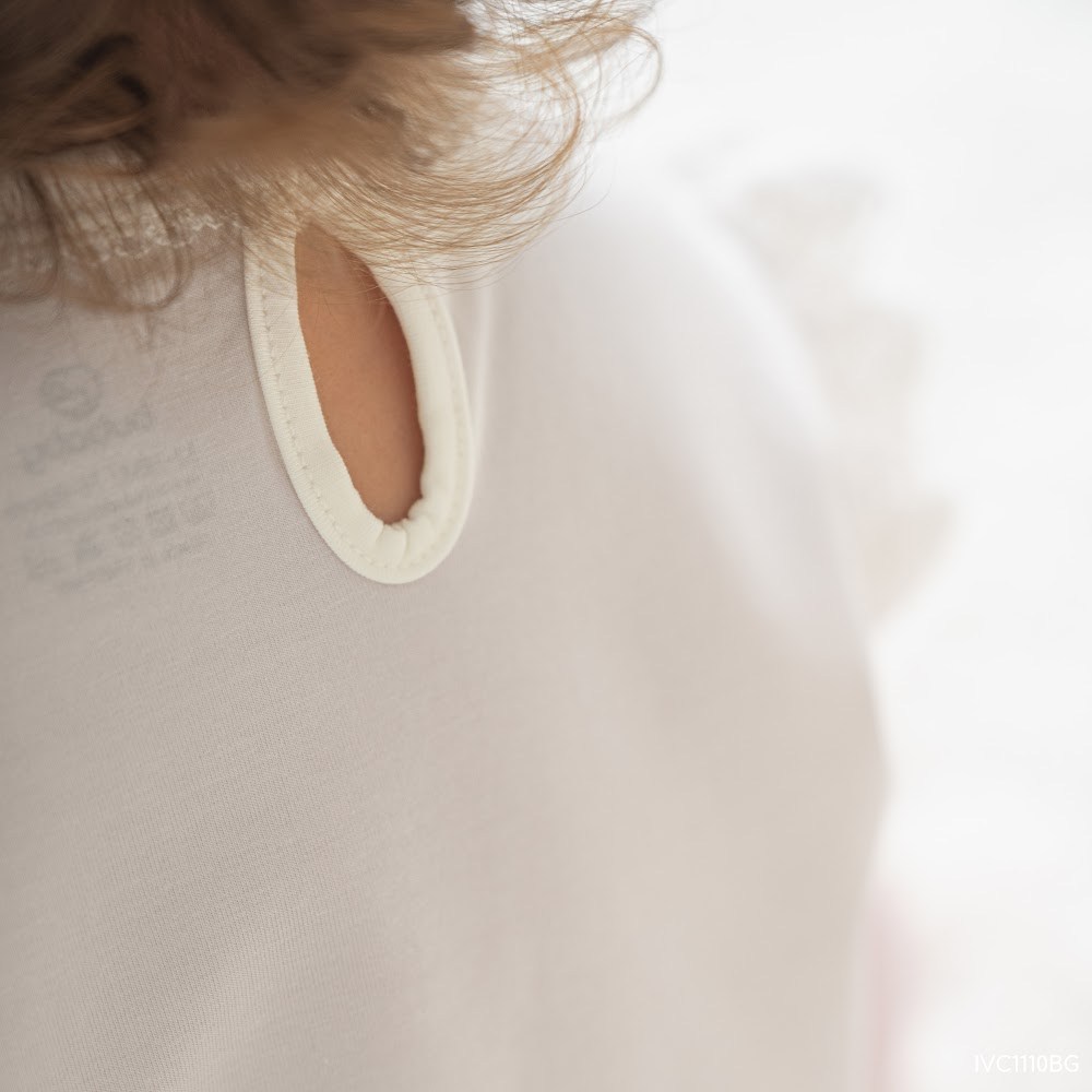 BU Baby (6M-5Y) Bộ dài tay cài sau cho bé gái BU Viscose Cotton IVC1110BG | Quần áo chính hãng