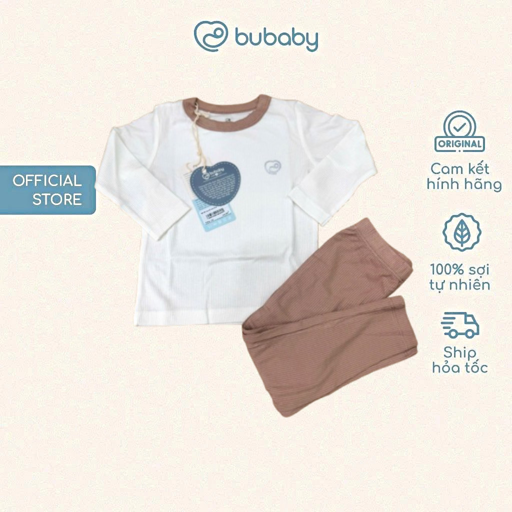BU Baby (6M-5Y) Bộ dài tay cổ tròn Thu êm BU Siro BSR110402 BSR110406 | Quần áo BUbaby chính hãng